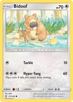 Bidoof 171/236 — Sintonia Mental