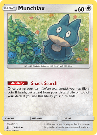 Carta Munchlax 173/236 do set Unified Minds — Pokémon TCG | Bynx