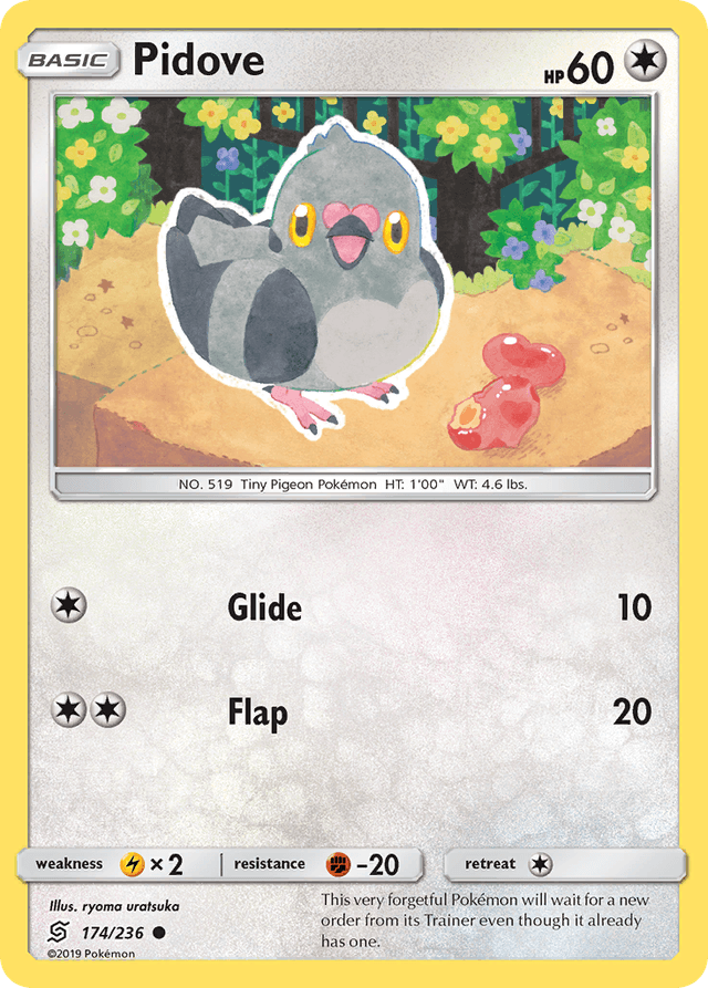 Carta Pidove 174/236 do set Unified Minds — Pokémon TCG | Bynx