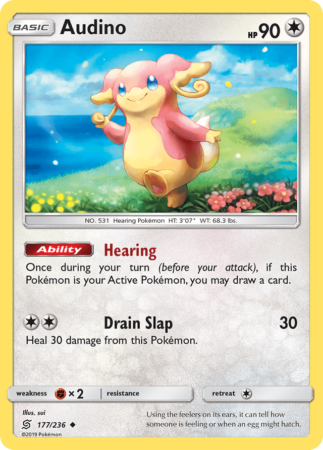 Carta Audino 177/236 do set Unified Minds — Pokémon TCG | Bynx