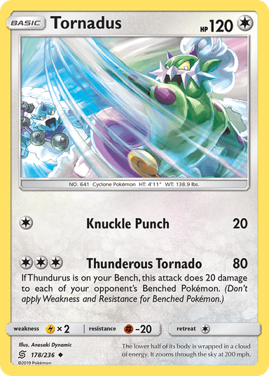 Carta Tornadus 178/236 do set Unified Minds — Pokémon TCG | Bynx