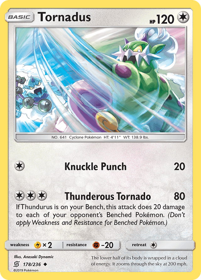 Carta Tornadus 178/236 do set Unified Minds — Pokémon TCG | Bynx