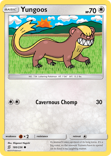 Carta Yungoos 180/236 do set Unified Minds — Pokémon TCG | Bynx
