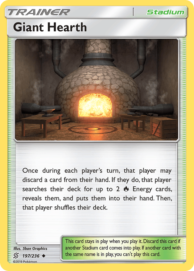 Carta Giant Hearth 197/236 do set Unified Minds — Pokémon TCG | Bynx