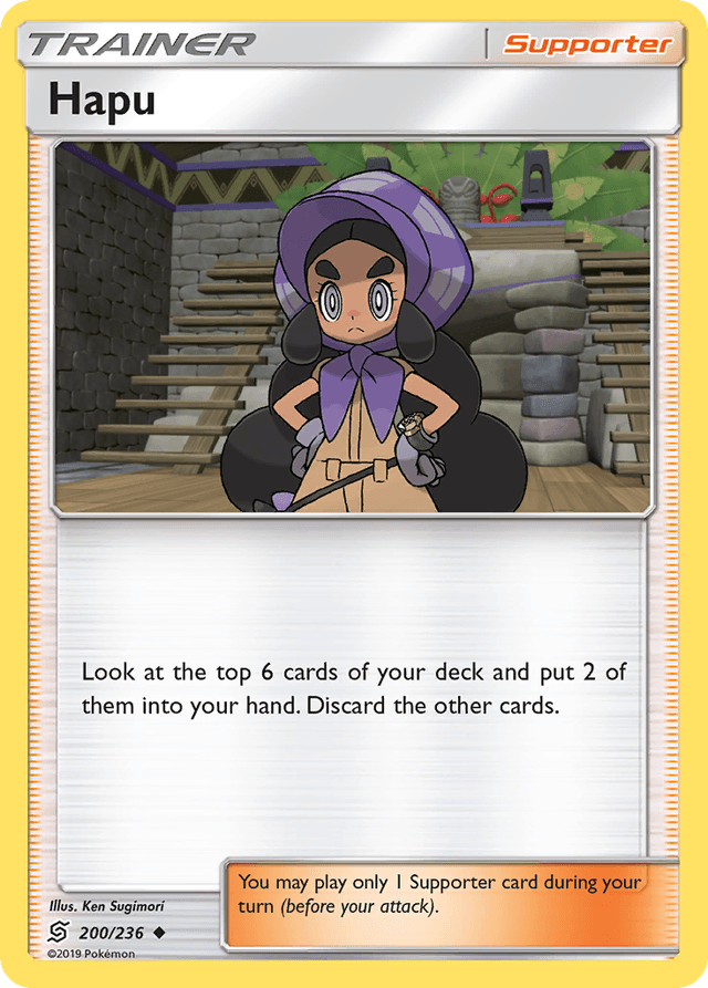 Carta Hapu 200/236 do set Unified Minds — Pokémon TCG | Bynx