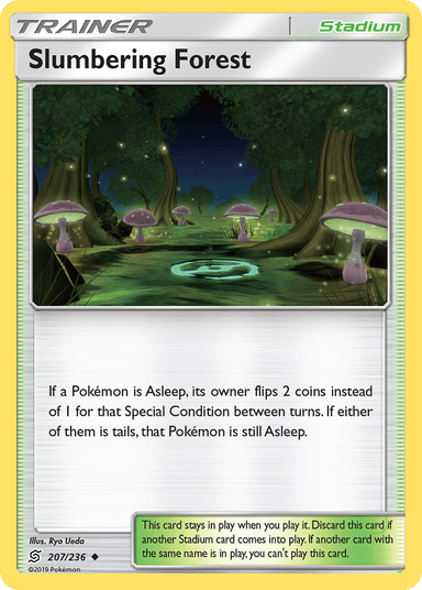 Carta Slumbering Forest 207/236 do set Unified Minds — Pokémon TCG | Bynx