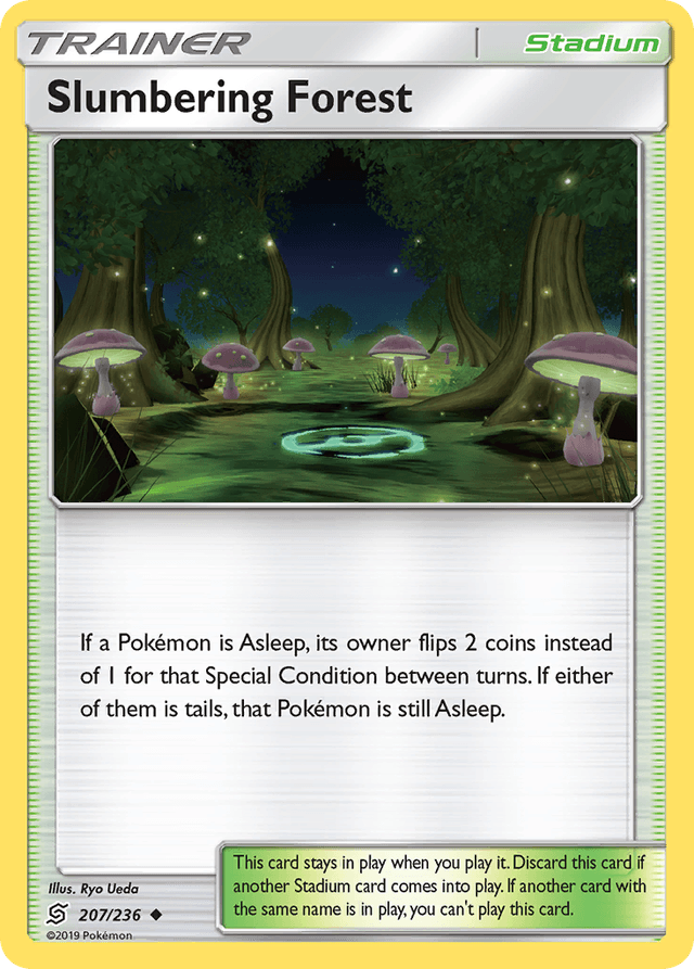 Carta Slumbering Forest 207/236 do set Unified Minds — Pokémon TCG | Bynx