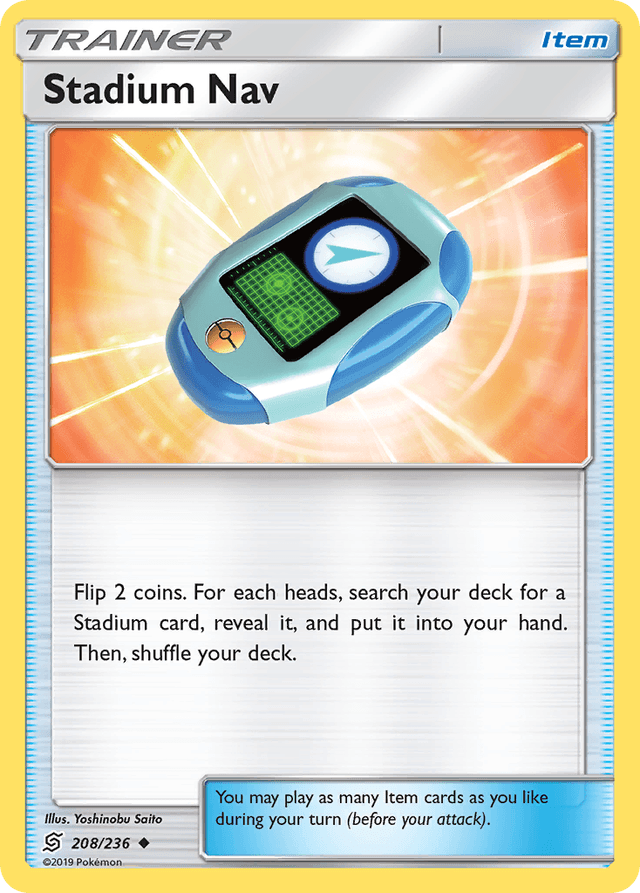 Carta Stadium Nav 208/236 do set Unified Minds — Pokémon TCG | Bynx
