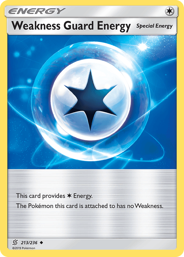 Carta Weakness Guard Energy 213/236 do set Unified Minds — Pokémon TCG | Bynx