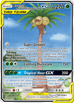 Rowlet & Alolan Exeggutor-GX 215 — Unified Minds
