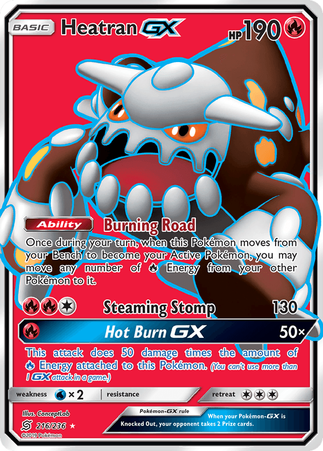 Carta Heatran-GX 216/236 do set Unified Minds — Pokémon TCG | Bynx
