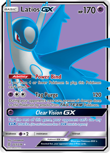 Carta Latios-GX 223/236 do set Unified Minds — Pokémon TCG | Bynx