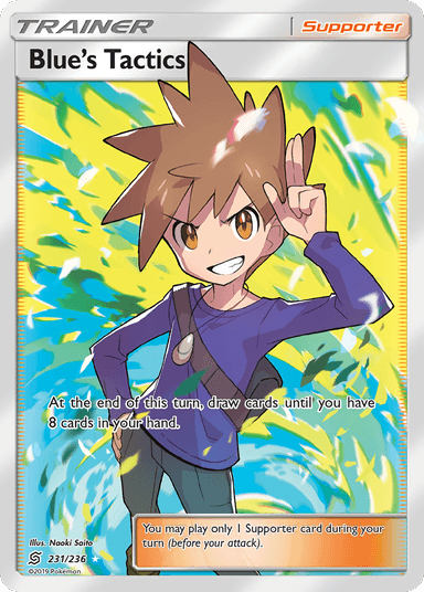 Carta Blue's Tactics 231/236 do set Unified Minds — Pokémon TCG | Bynx