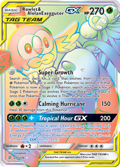 Rowlet & Alolan Exeggutor-GX 237 — Unified Minds