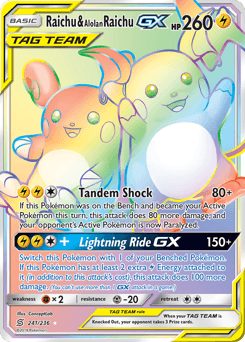 Raichu & Alolan Raichu-GX 241 — Unified Minds