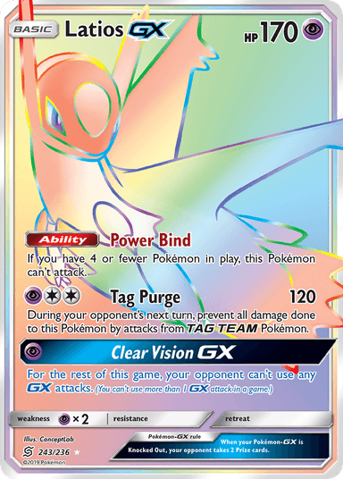 Carta Latios-GX 243/236 do set Unified Minds — Pokémon TCG | Bynx