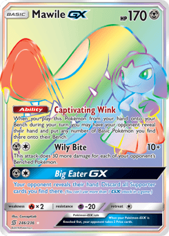 Carta Mawile-GX 246 do set Unified Minds — Pokémon TCG | Bynx