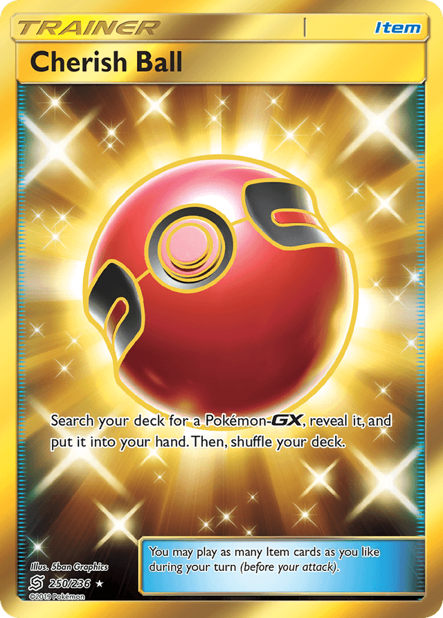 Carta Cherish Ball 250/236 do set Unified Minds — Pokémon TCG | Bynx