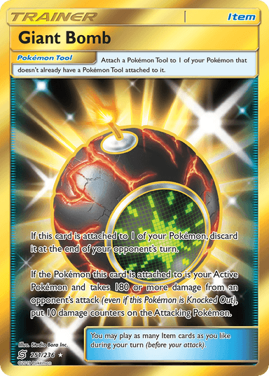 Carta Giant Bomb 251/236 do set Unified Minds — Pokémon TCG | Bynx