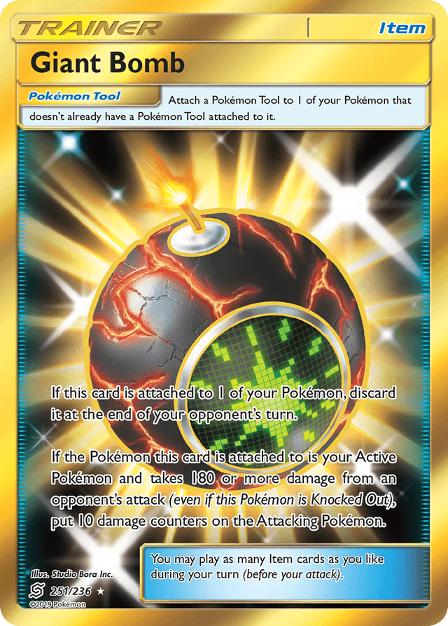 Carta Giant Bomb 251/236 do set Unified Minds — Pokémon TCG | Bynx