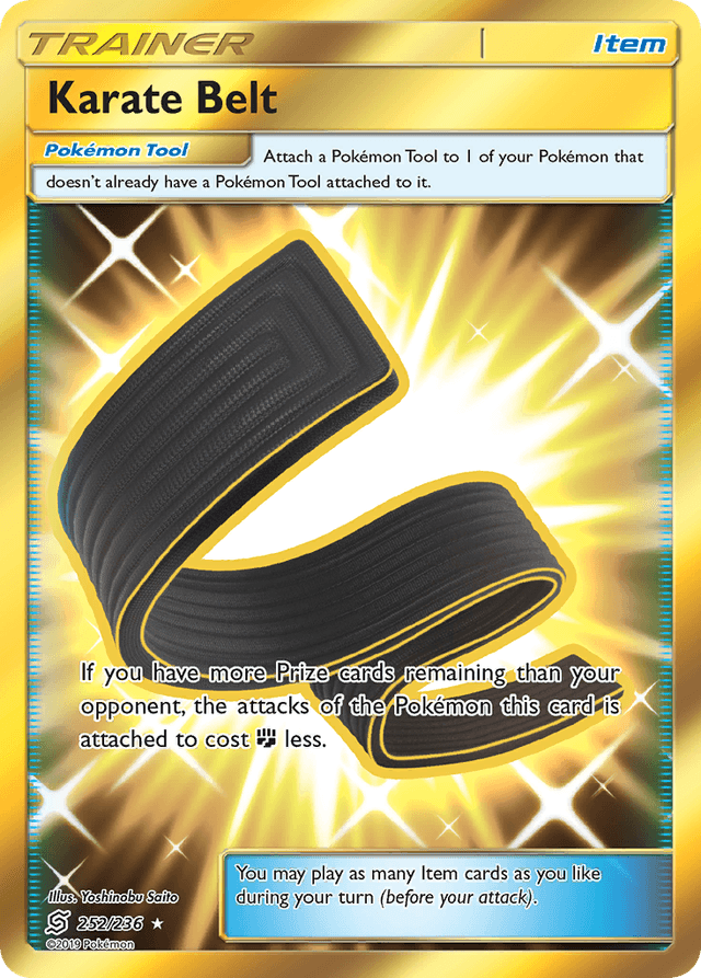 Carta Karate Belt 252/236 do set Unified Minds — Pokémon TCG | Bynx