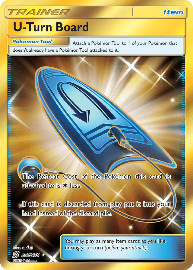 Carta U-Turn Board 255/236 do set Unified Minds — Pokémon TCG | Bynx