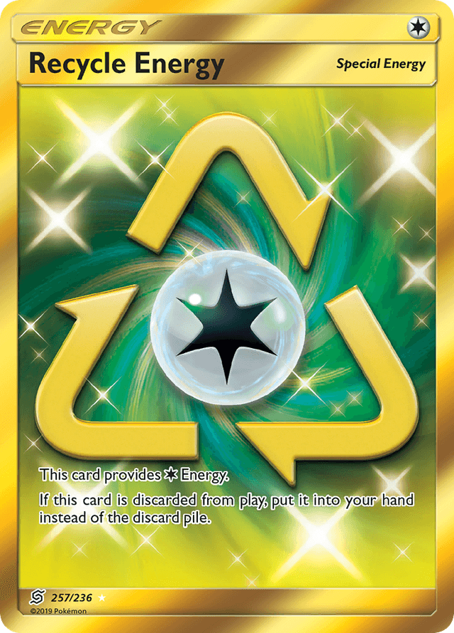 Carta Recycle Energy 257/236 do set Unified Minds — Pokémon TCG | Bynx