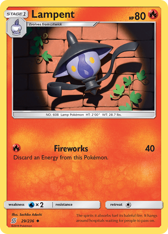Carta Lampent 29/236 do set Unified Minds — Pokémon TCG | Bynx