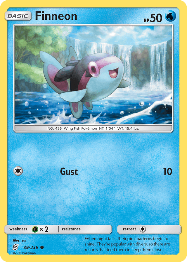 Carta Finneon 39/236 do set Unified Minds — Pokémon TCG | Bynx