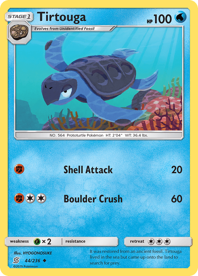 Carta Tirtouga 44/236 do set Unified Minds — Pokémon TCG | Bynx