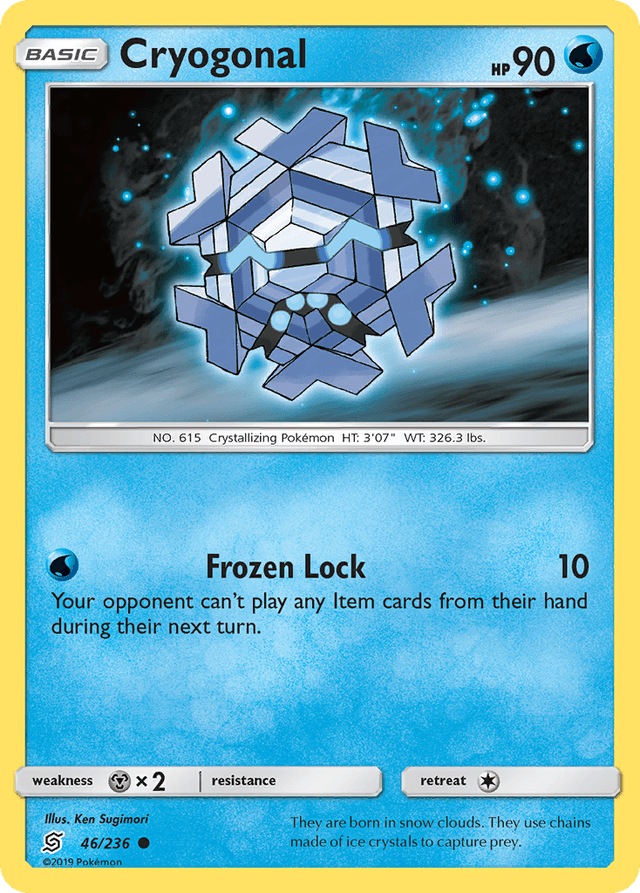 Carta Cryogonal 46/236 do set Unified Minds — Pokémon TCG | Bynx