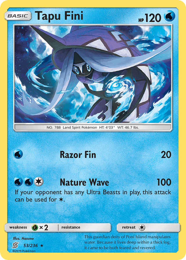 Carta Tapu Fini 53/236 do set Unified Minds — Pokémon TCG | Bynx