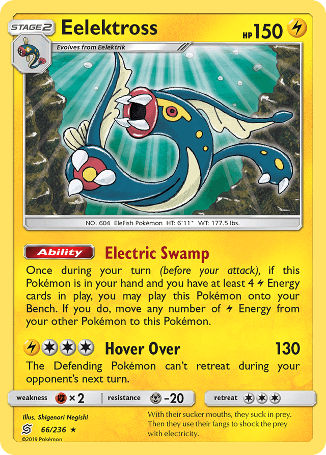 Carta Eelektross 66/236 do set Unified Minds — Pokémon TCG | Bynx