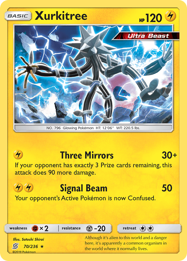 Carta Xurkitree 70/236 do set Unified Minds — Pokémon TCG | Bynx