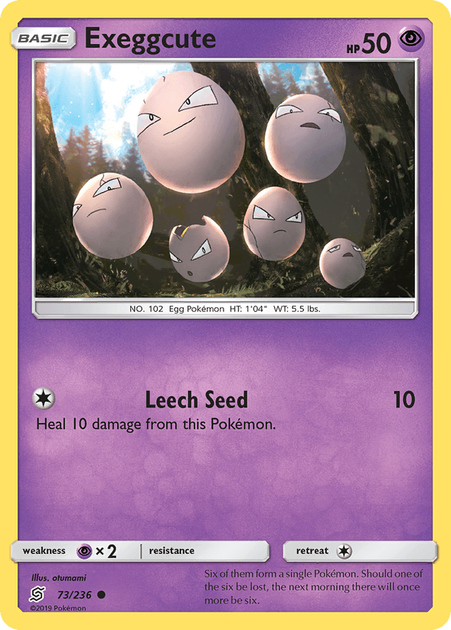 Carta Exeggcute 73/236 do set Unified Minds — Pokémon TCG | Bynx