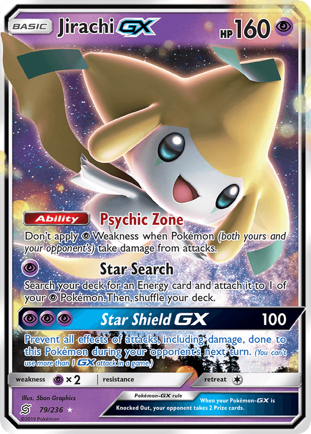 Carta Jirachi-GX 79/236 do set Unified Minds — Pokémon TCG | Bynx