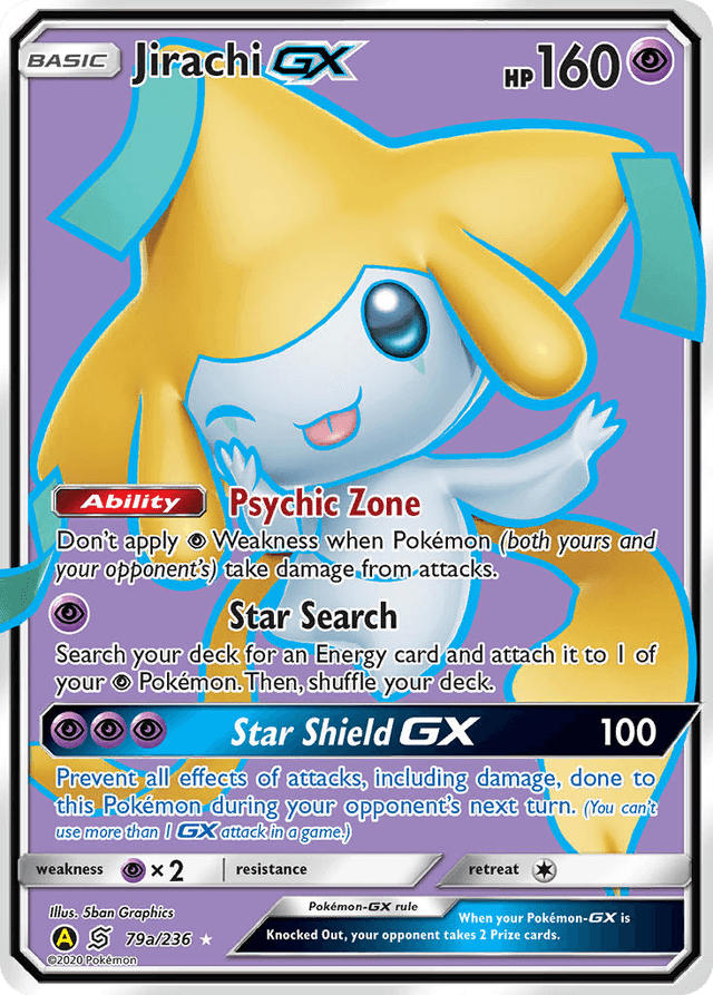 Carta Jirachi-GX 79a/236 do set Unified Minds — Pokémon TCG | Bynx