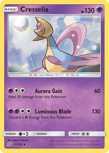 Carta Cresselia 87/236 do set Unified Minds — Pokémon TCG | Bynx
