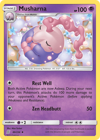 Carta Musharna 89/236 do set Unified Minds — Pokémon TCG | Bynx