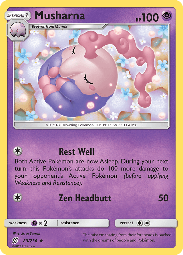 Carta Musharna 89/236 do set Unified Minds — Pokémon TCG | Bynx
