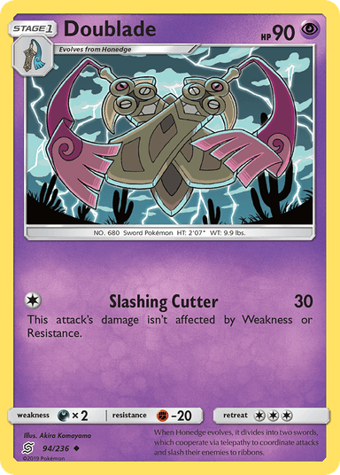 Carta Doublade 94/236 do set Unified Minds — Pokémon TCG | Bynx