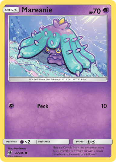 Carta Mareanie 96/236 do set Unified Minds — Pokémon TCG | Bynx