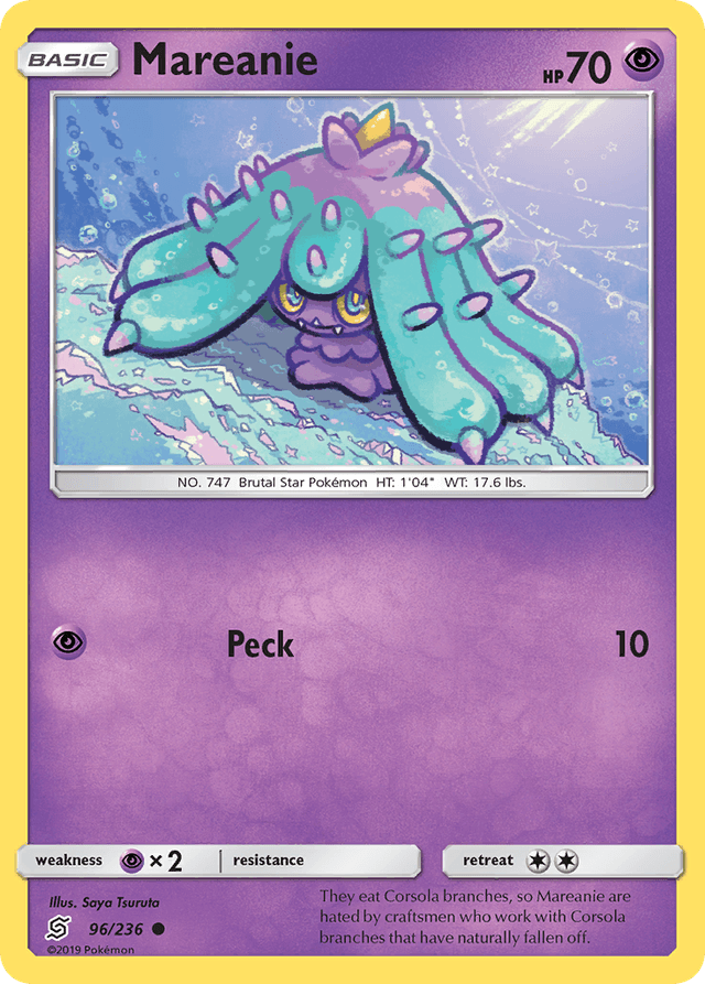 Carta Mareanie 96/236 do set Unified Minds — Pokémon TCG | Bynx