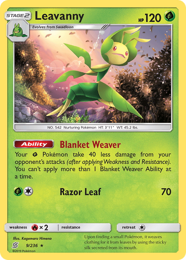 Carta Leavanny 9/236 do set Unified Minds — Pokémon TCG | Bynx