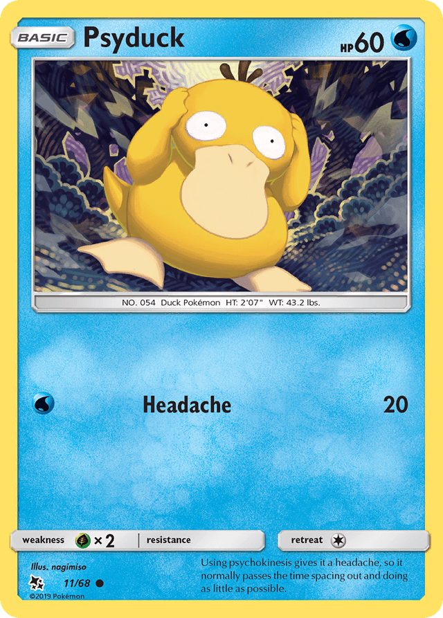 Carta Psyduck 11/68 do set Hidden Fates — Pokémon TCG | Bynx