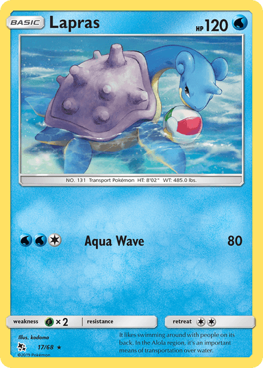 Carta Lapras 17/68 do set Hidden Fates — Pokémon TCG | Bynx