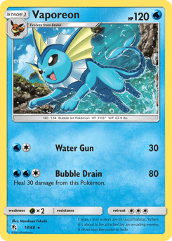 Vaporeon 18 — Hidden Fates