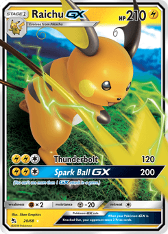 Raichu-GX 20 — Hidden Fates