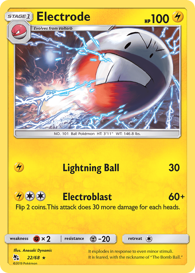 Carta Electrode 22/68 do set Hidden Fates — Pokémon TCG | Bynx