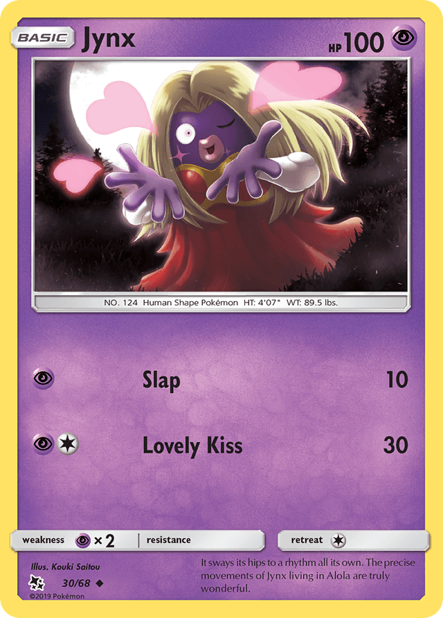 Carta Jynx 30/68 do set Hidden Fates — Pokémon TCG | Bynx